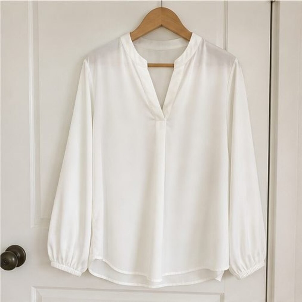 White Puff Sleeve Top